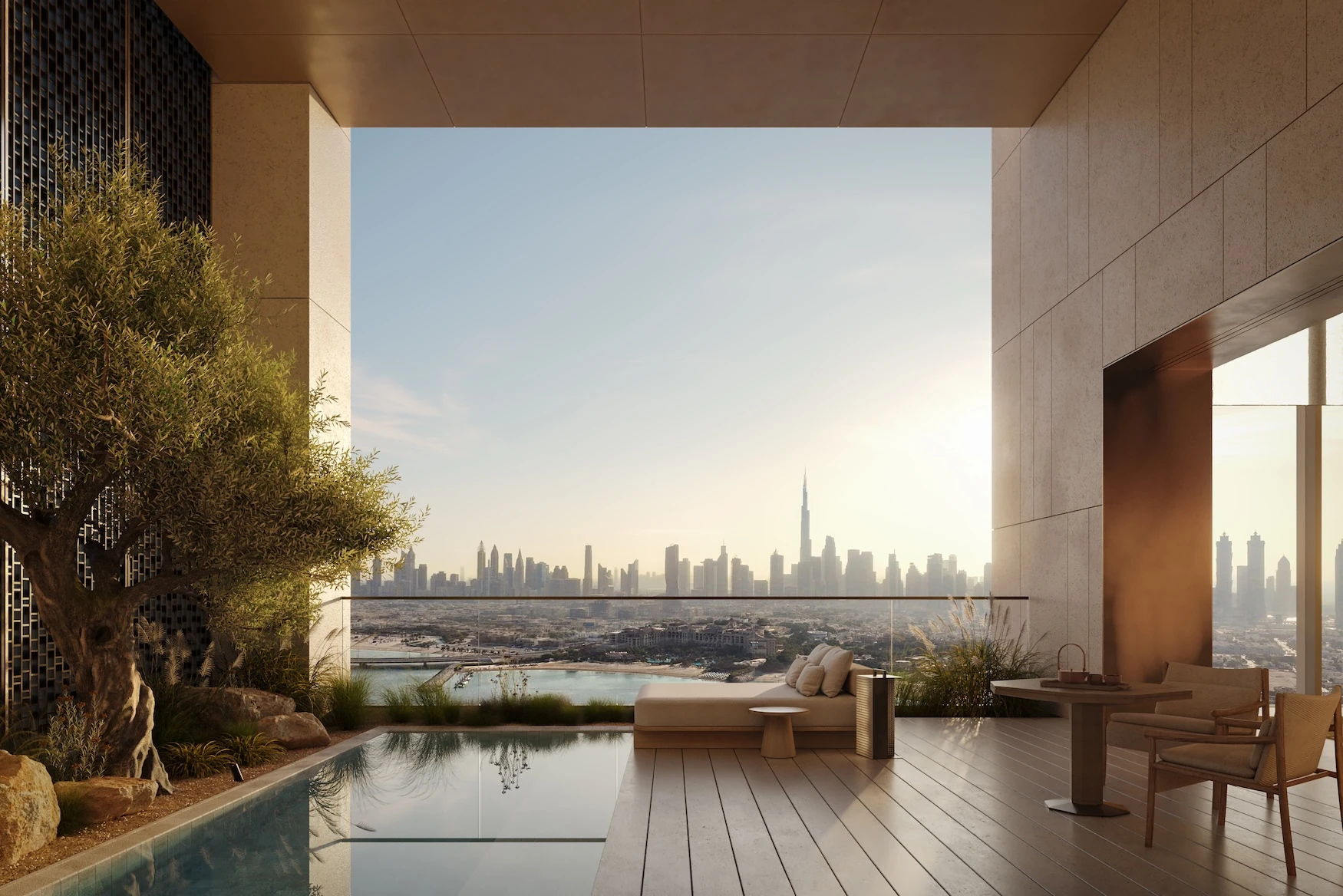 Aman Dubai Hotel & Residences — vue architecturale officielle