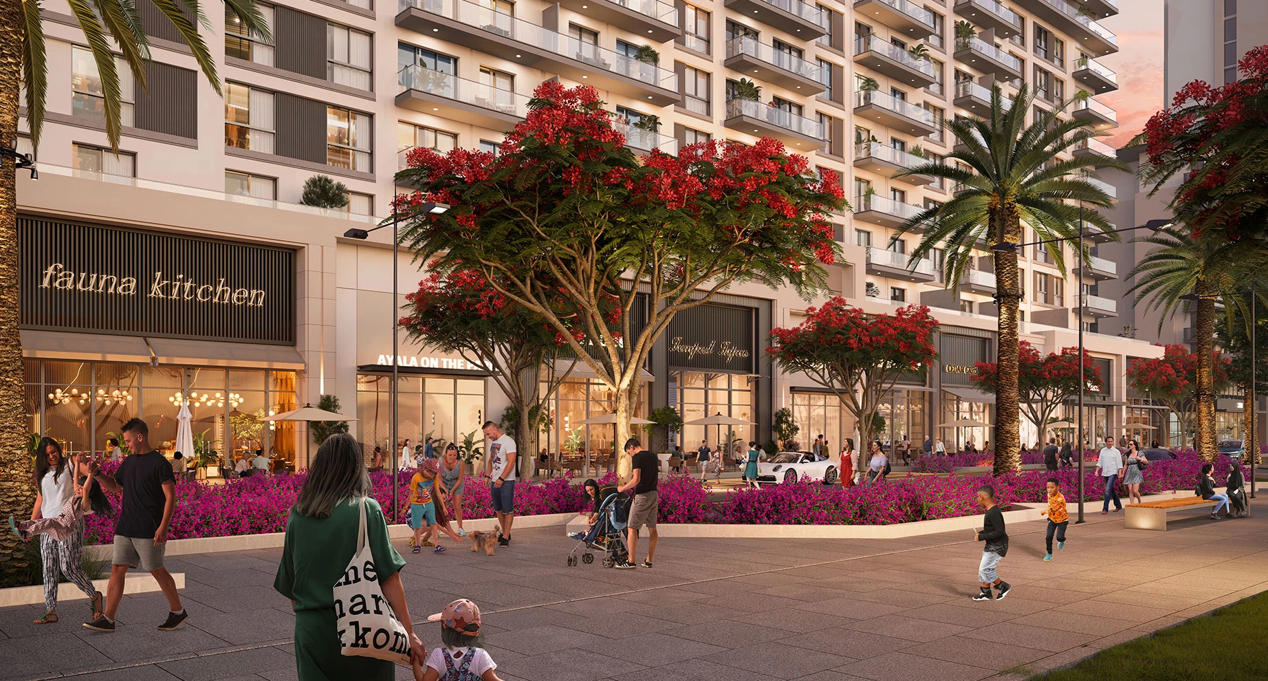 Ayala on the Park — spazi comuni — a Town Square Dubai