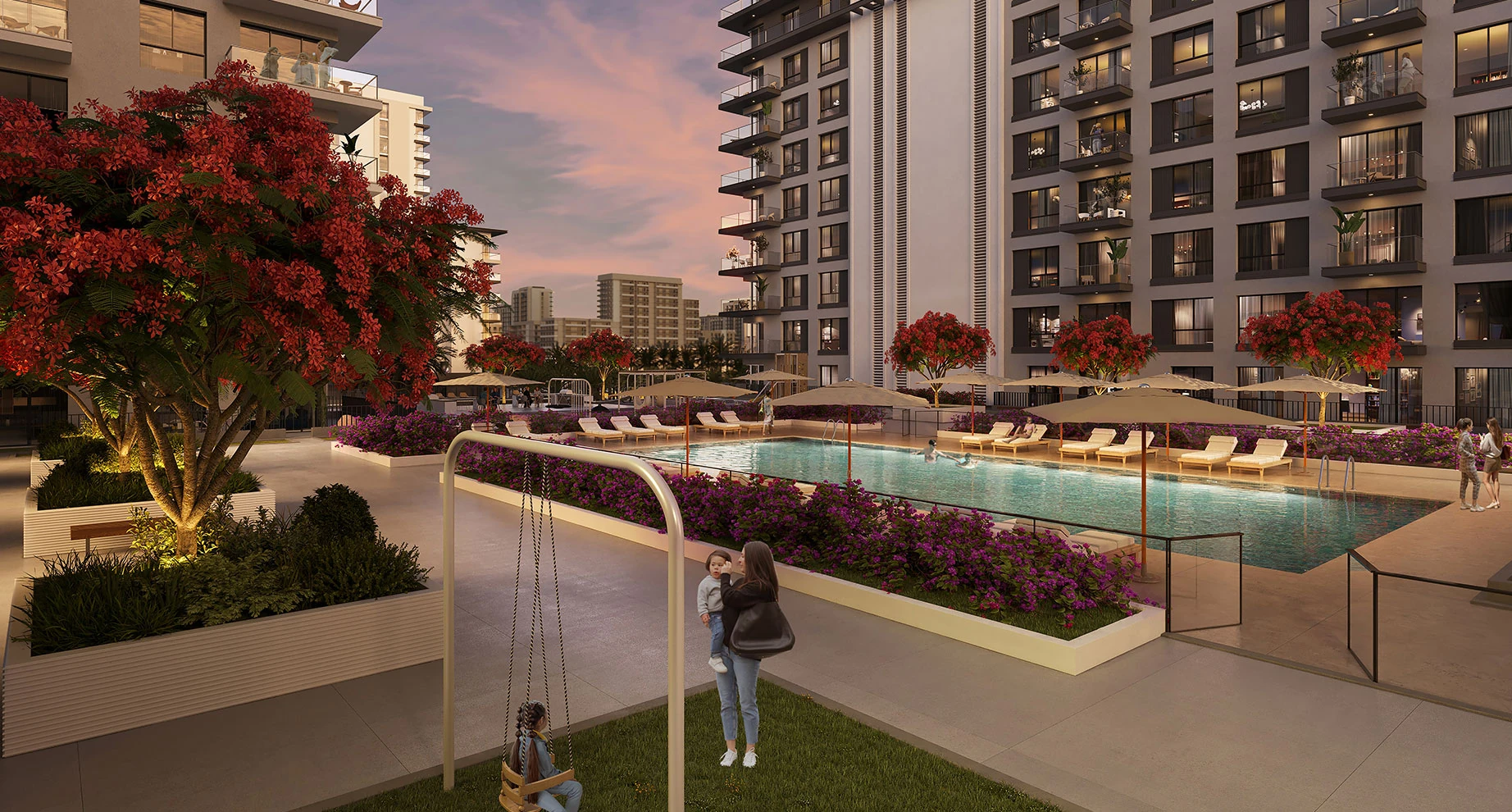 Ayala on the Park — spazi comuni — a Town Square Dubai