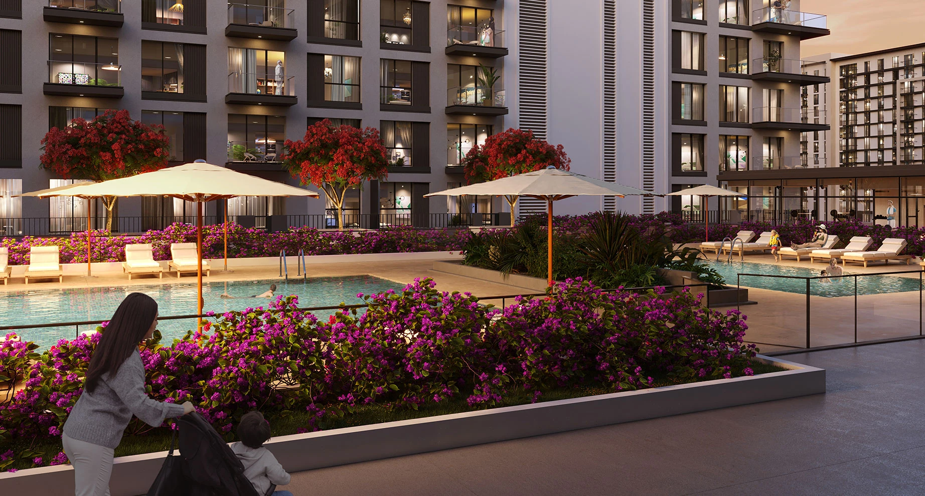 Ayala on the Park — spazi comuni — a Town Square Dubai