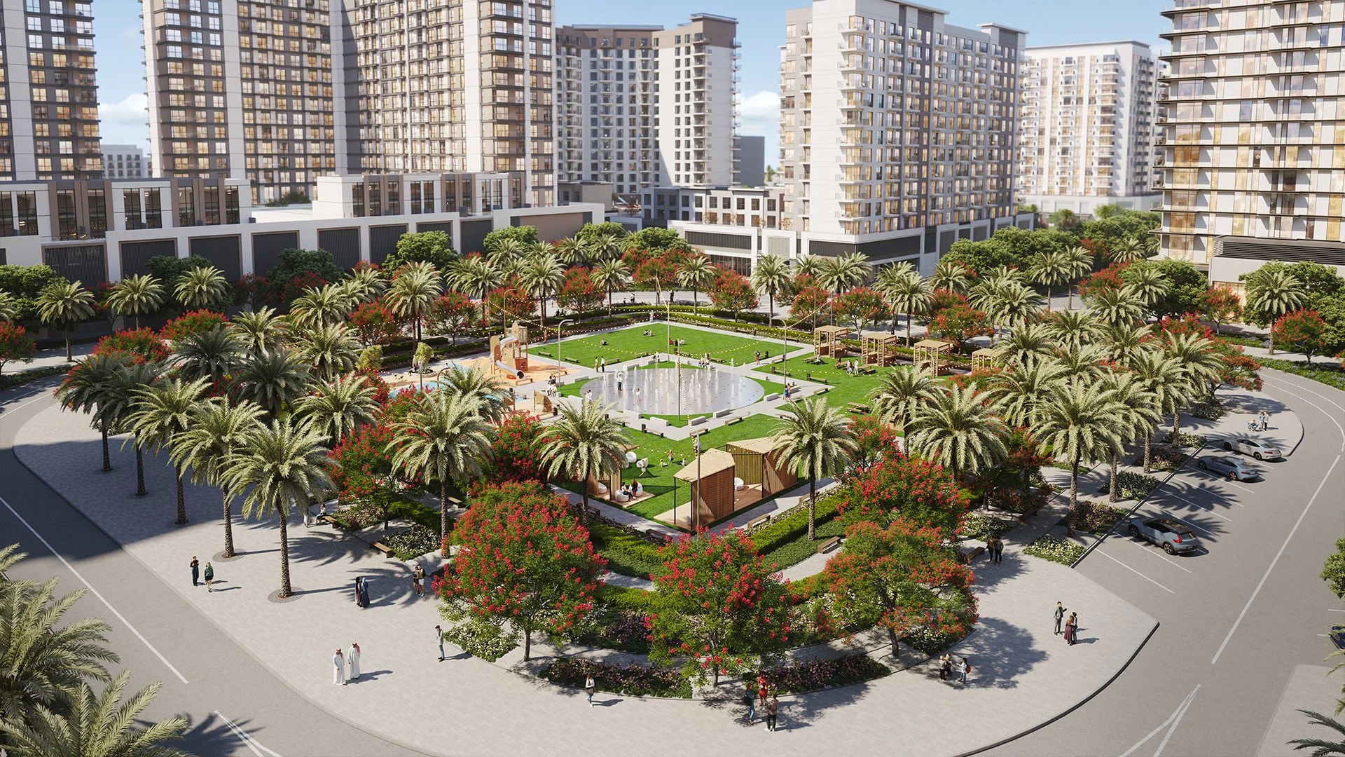 West Park, Town Square Dubai — vue officielle du quartier de Belmont