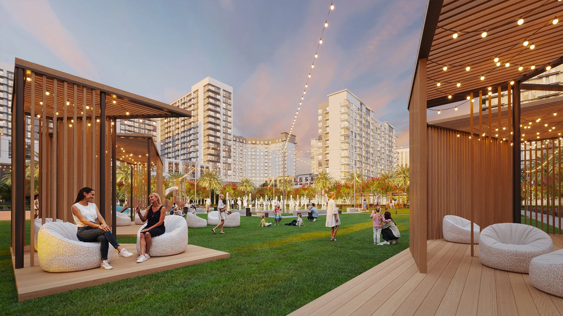 West Park, Town Square Dubai — vue officielle du quartier de Belmont