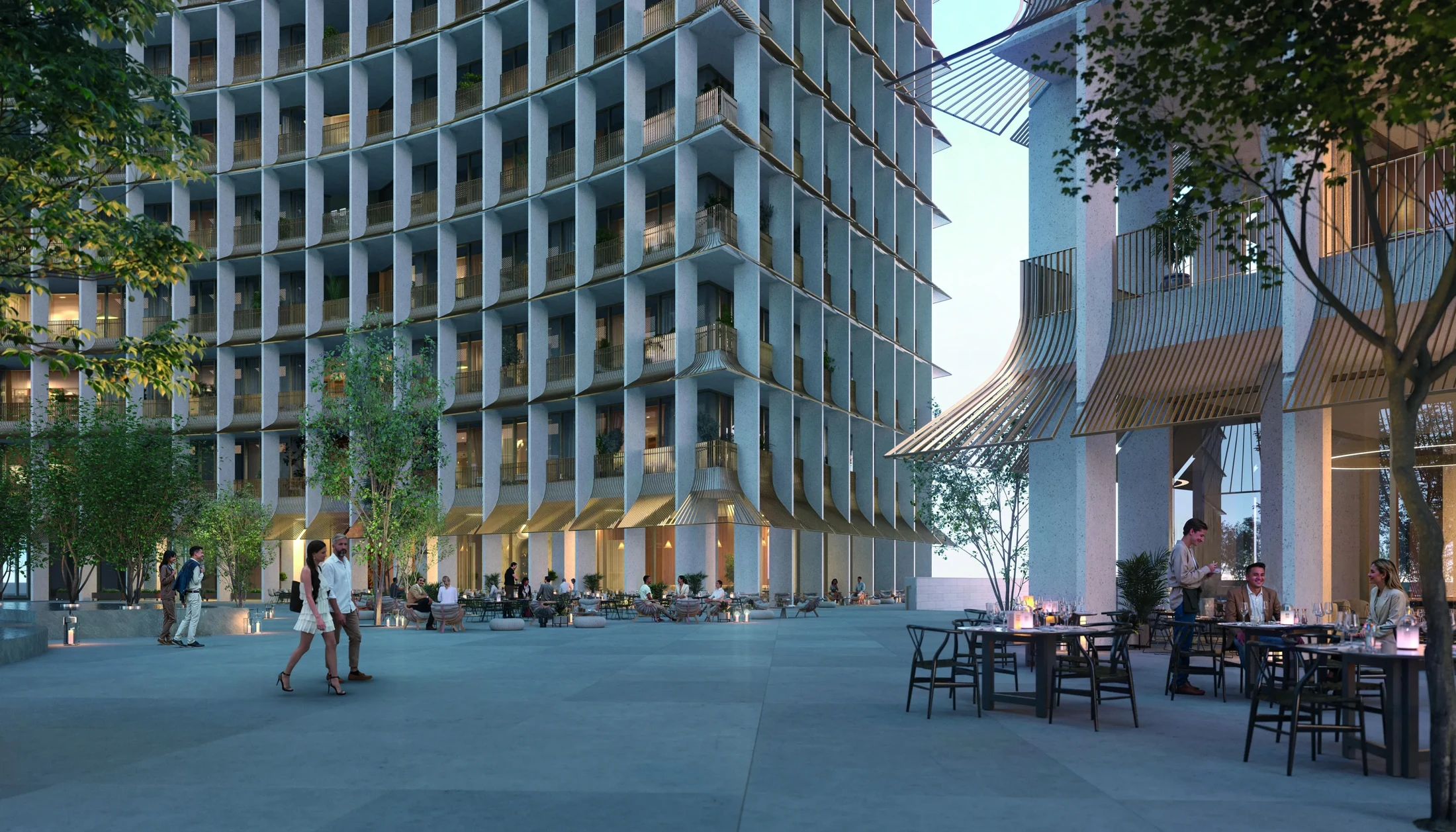 Four Seasons Private Residences Dubai at DIFC — vue architecturale officielle