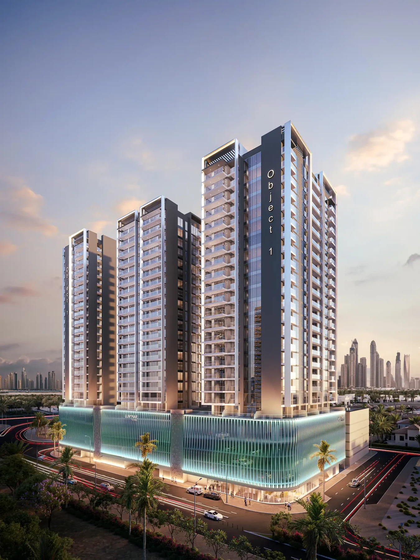 LUM1NAR TOWER 1 — vue architecturale officielle