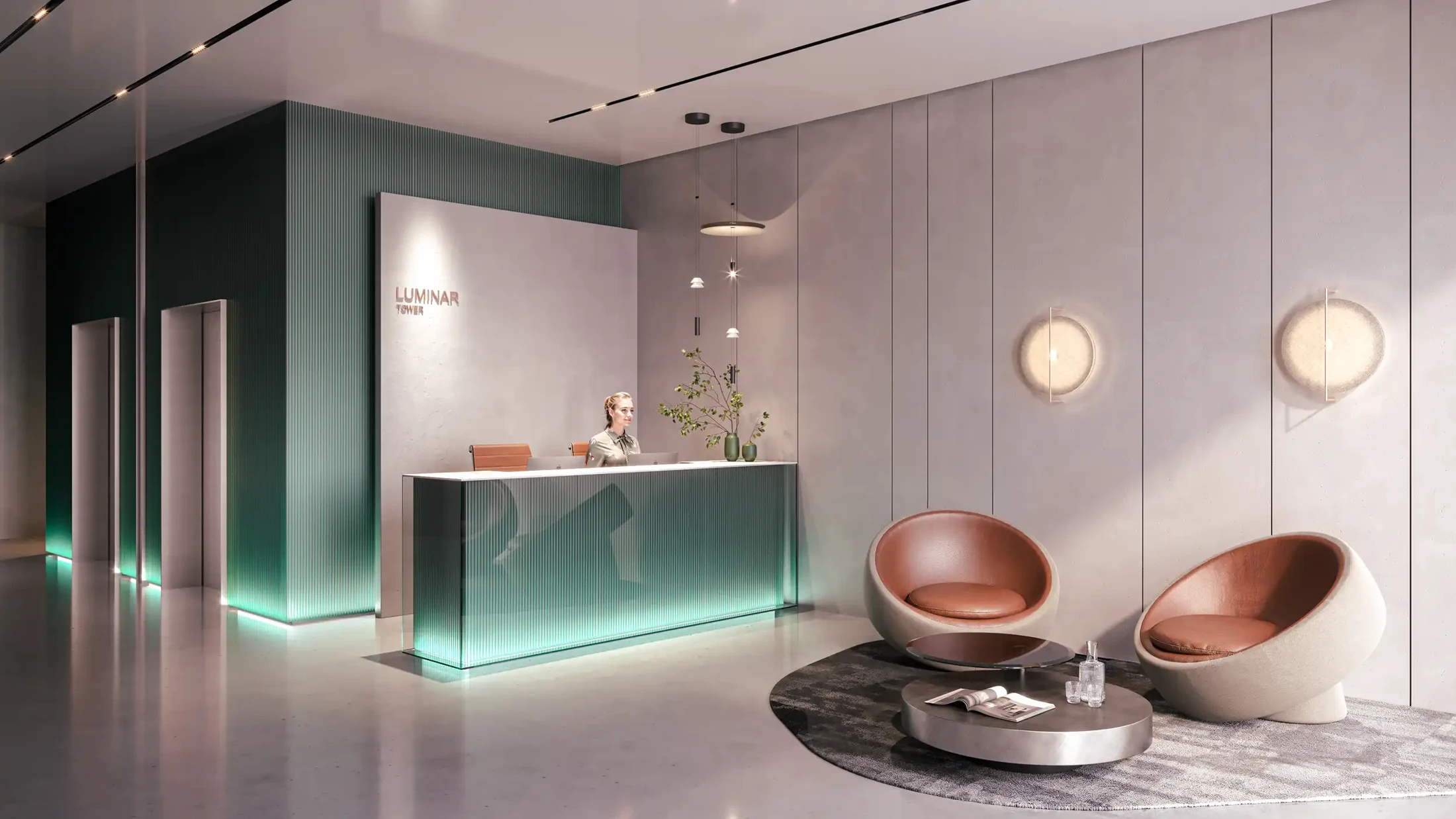 LUM1NAR TOWER 1 — vue architecturale officielle