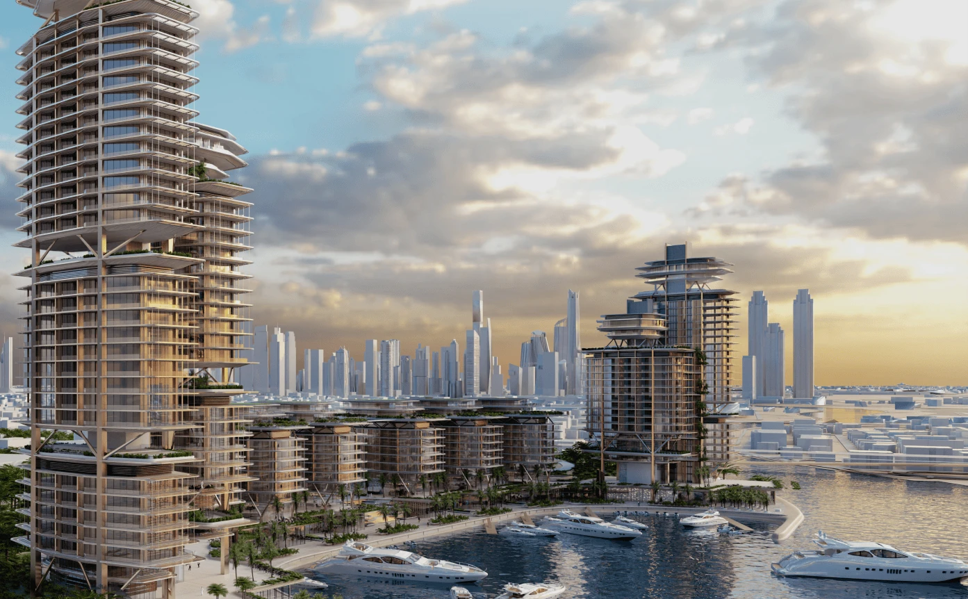 Peninsula Dubai Residences — vue architecturale officielle