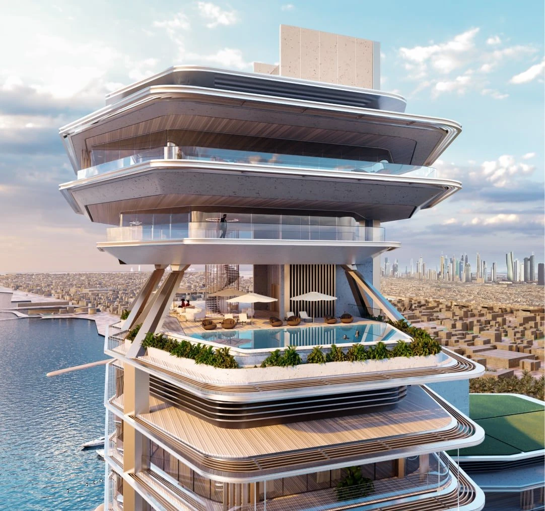 Peninsula Dubai Residences — vue architecturale officielle