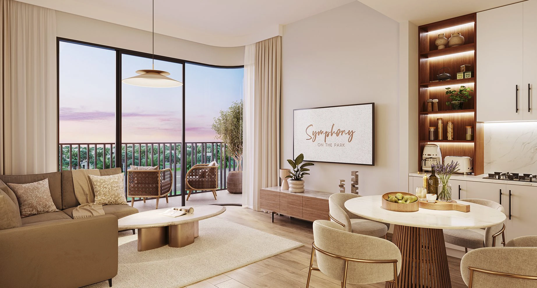 Symphony on the Park — vue architecturale officielle