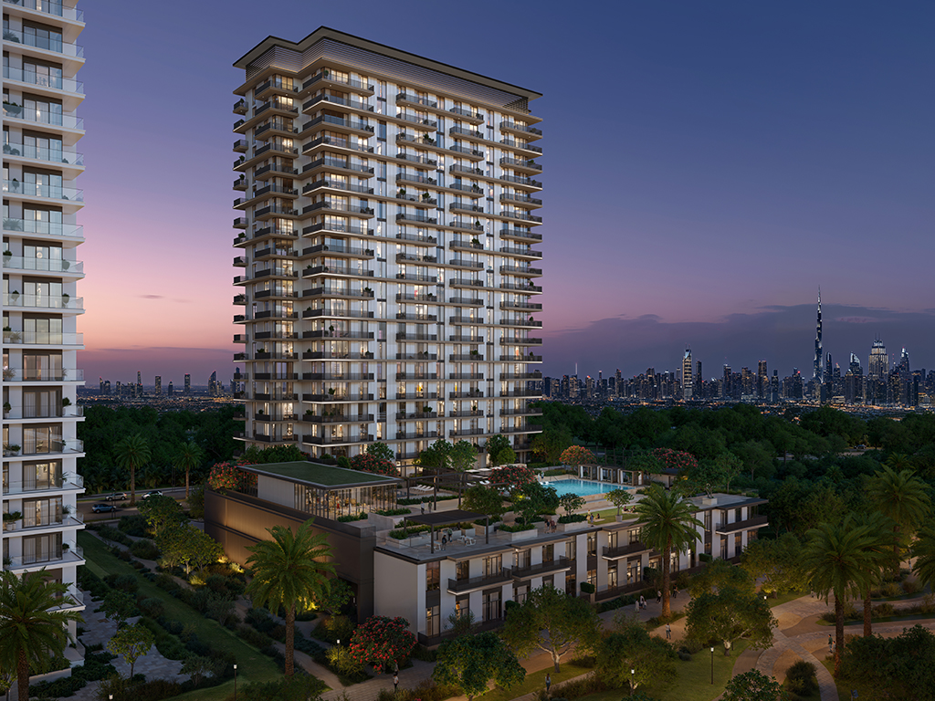 Greencrest in Dubai Hills Estate — exterior architecture