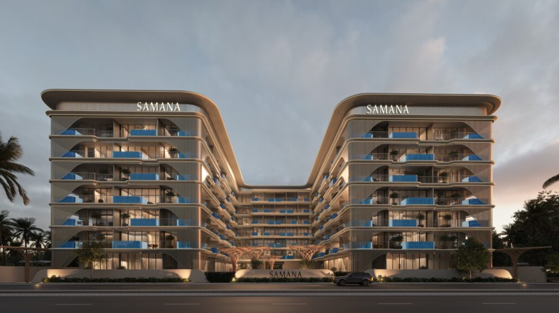 SAMANA Imperial Garden — exterior view in Arjan (Dubailand)