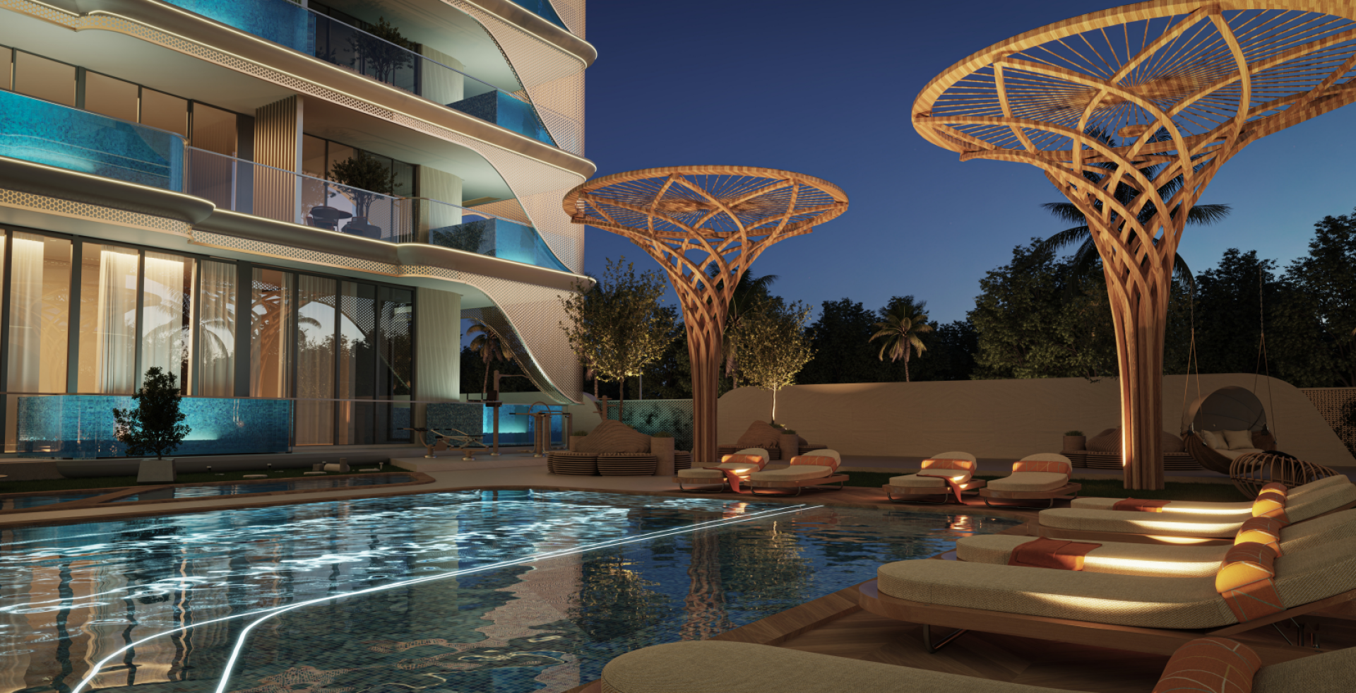SAMANA Imperial Garden — exterior view in Arjan (Dubailand)