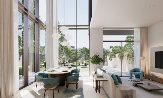La Tilia at Villanova — exterior view in Dubai Land (Dubailand)