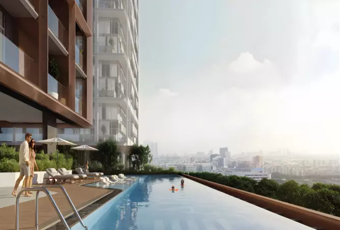 Azizi Farishta II — exterior view in Al Jaddaf