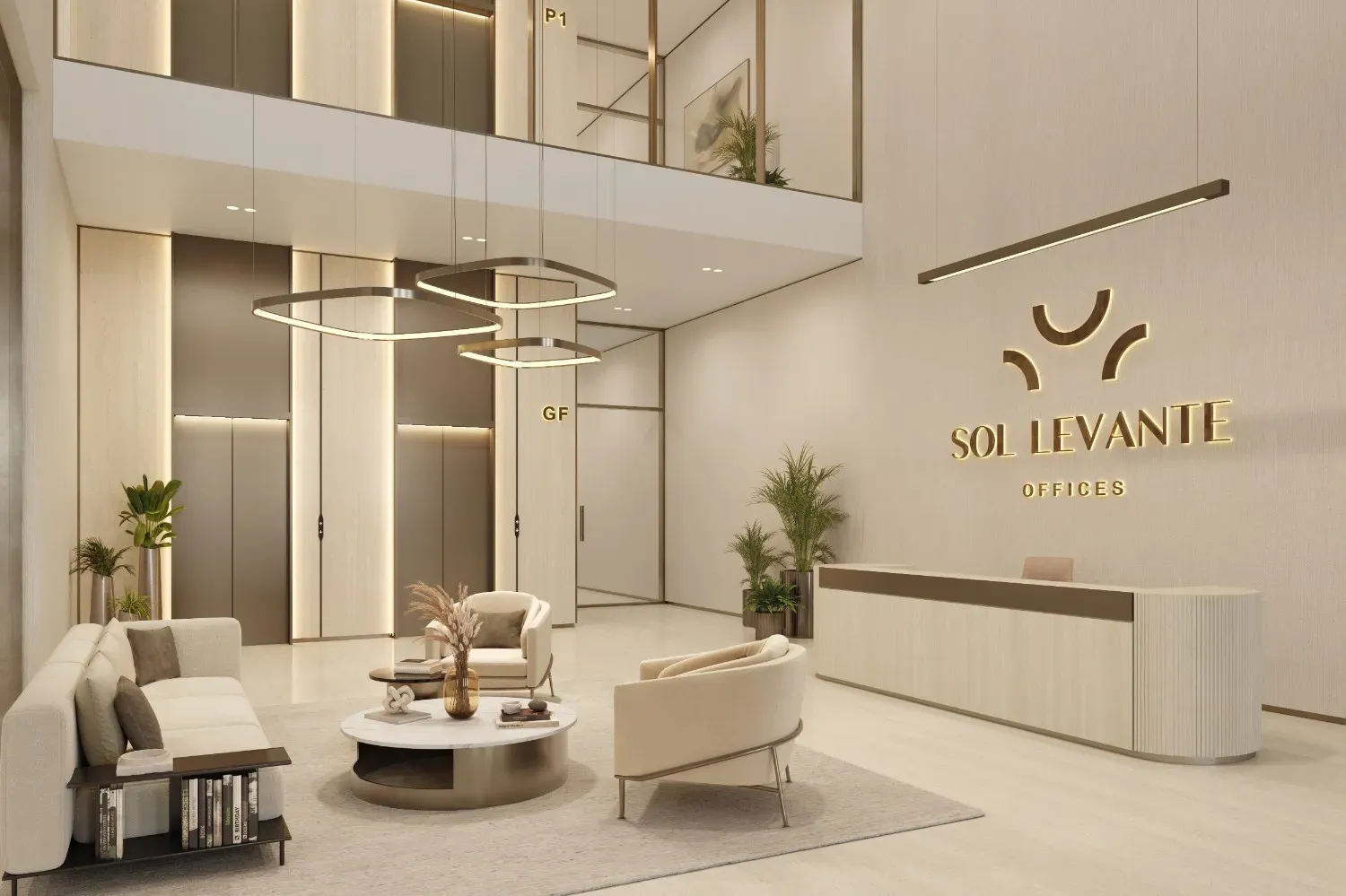 SOL LEVANTE (Jumeirah Village Triangle) — interior render