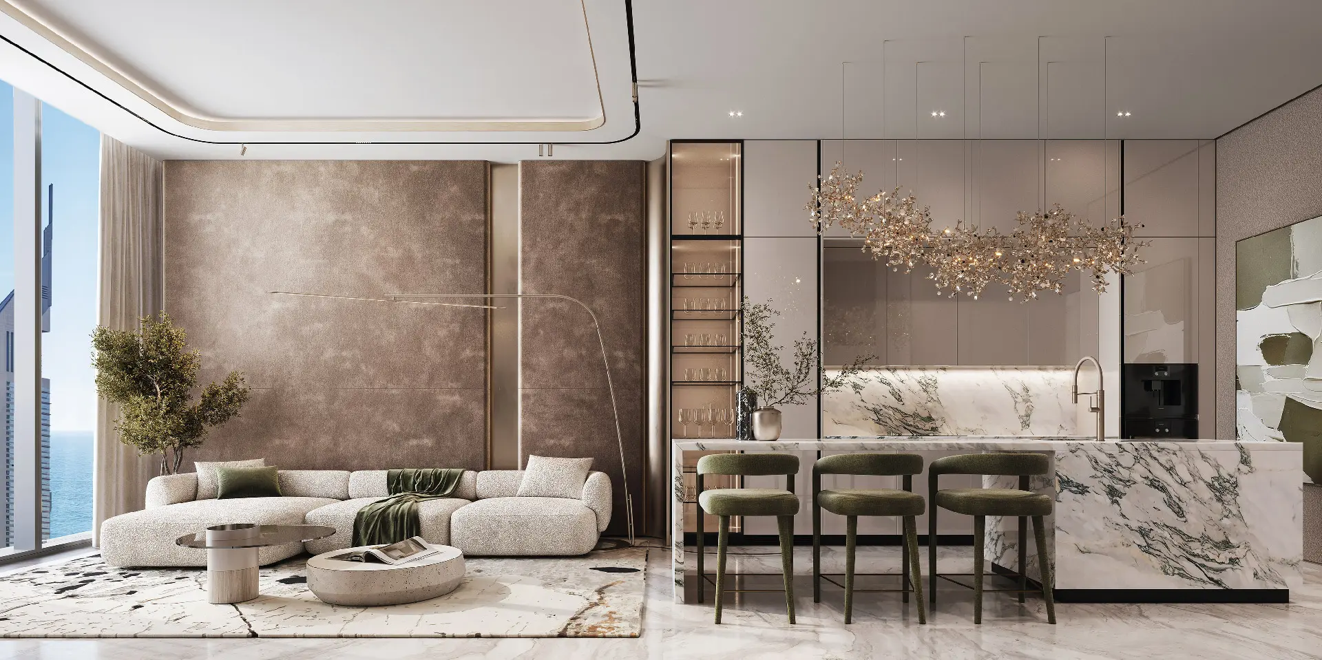 Burj Azizi Tower (Sheikh Zayed Road) — vue extérieure à DIFC