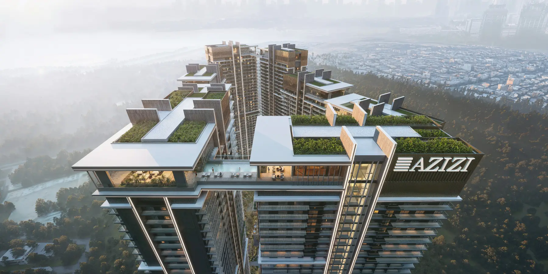 Milan Heights — exterior view in Dubai Land (Dubailand)