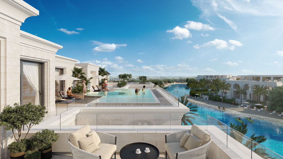 Monaco Mansions — vue extérieure à Azizi Venice