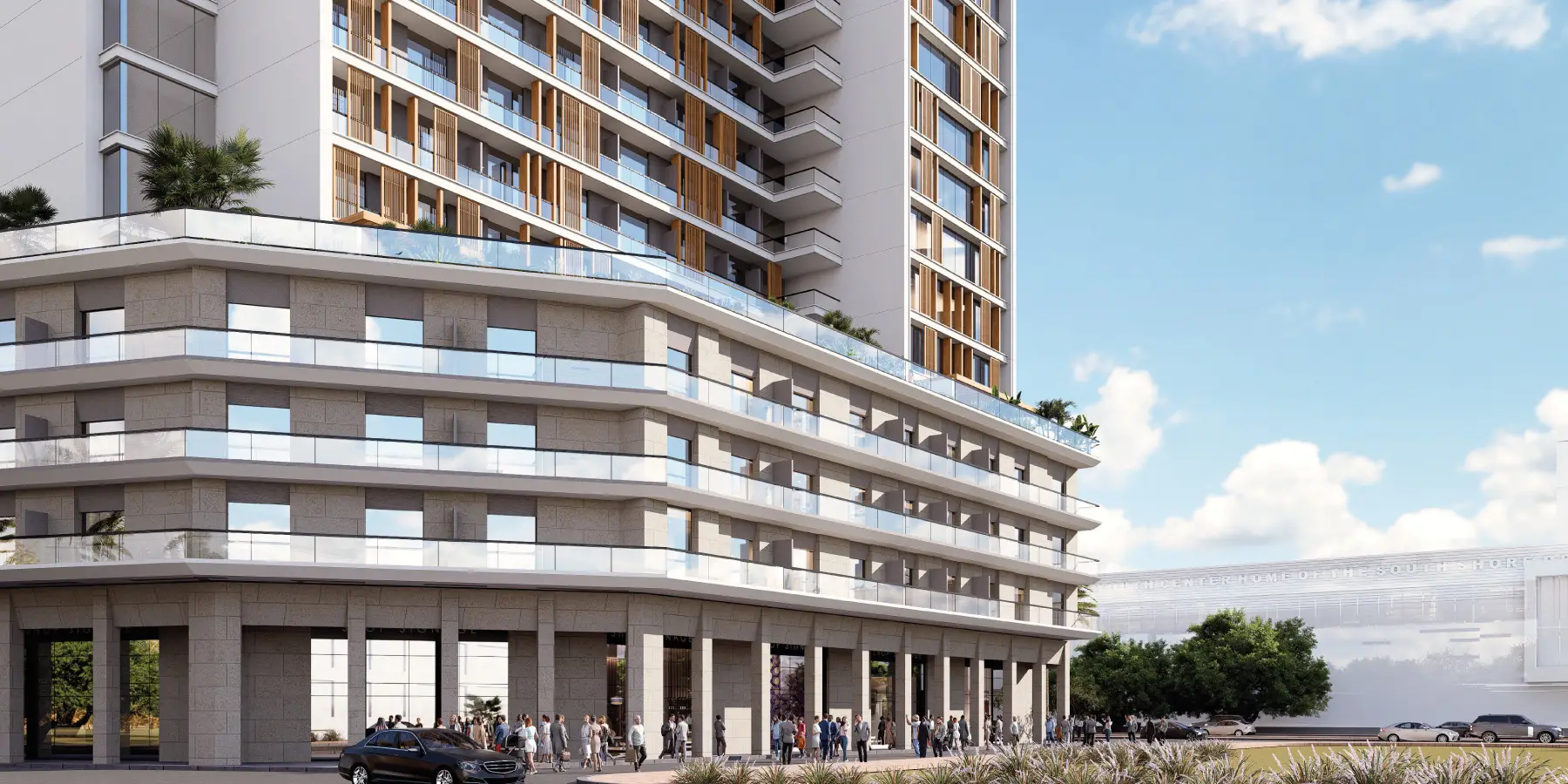 Azizi Lina — exterior view in Downtown Jebel Ali