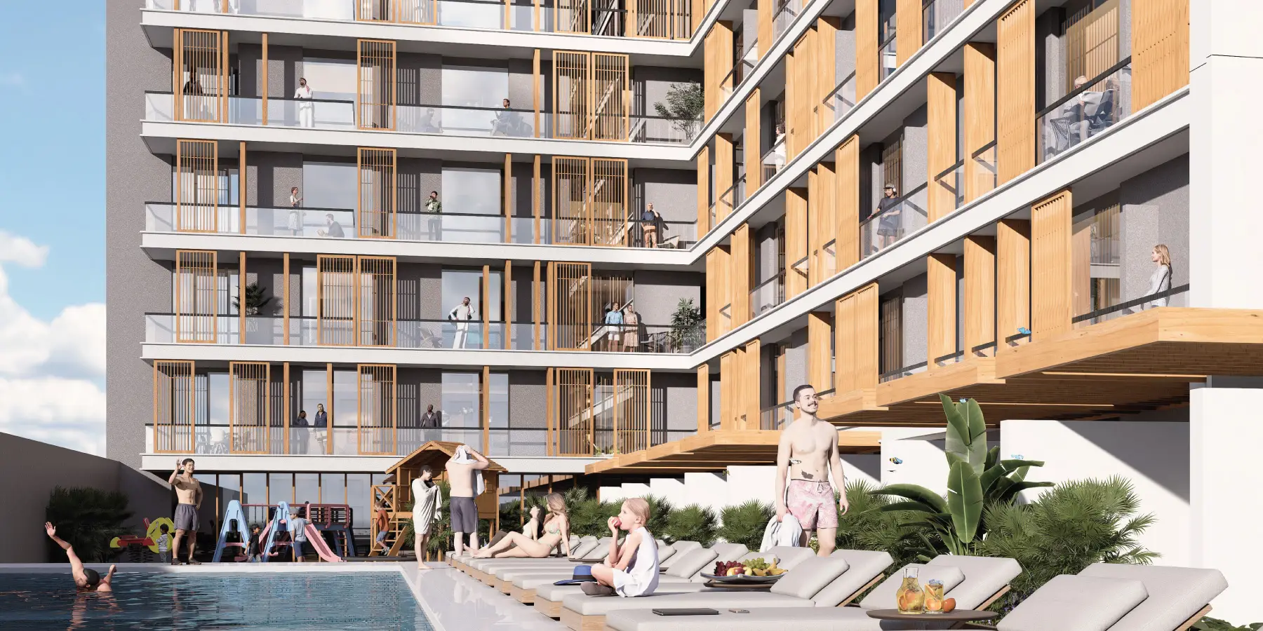 Azizi Lina — exterior view in Downtown Jebel Ali