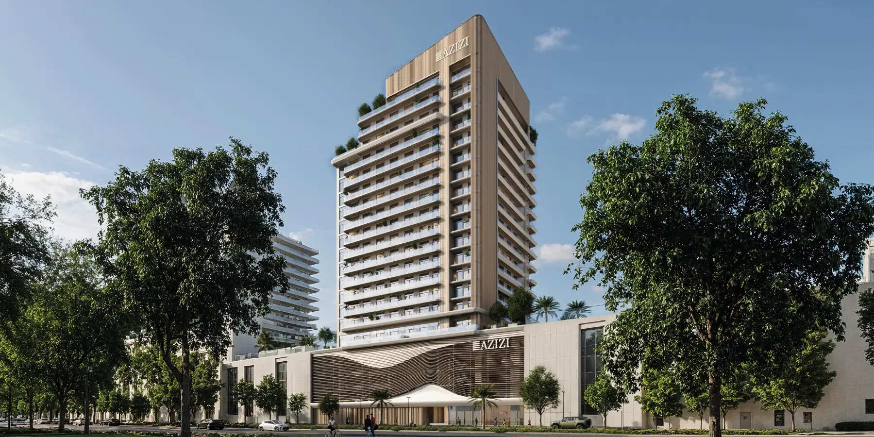 Azizi David — exterior view in Al Jaddaf