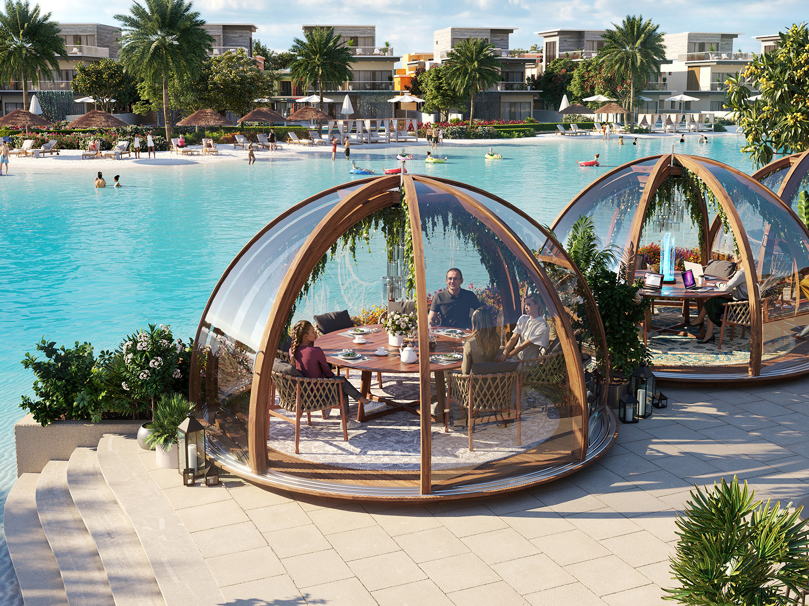 Valencia at DAMAC Lagoons District — vue extérieure à DAMAC Lagoons