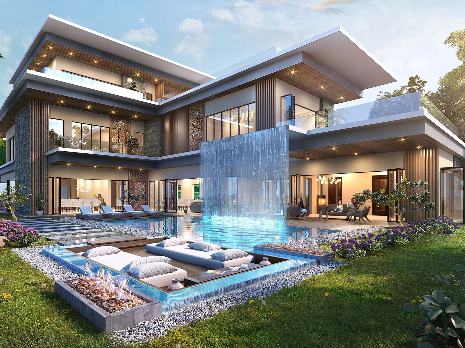 Valencia at DAMAC Lagoons District — vue extérieure à DAMAC Lagoons