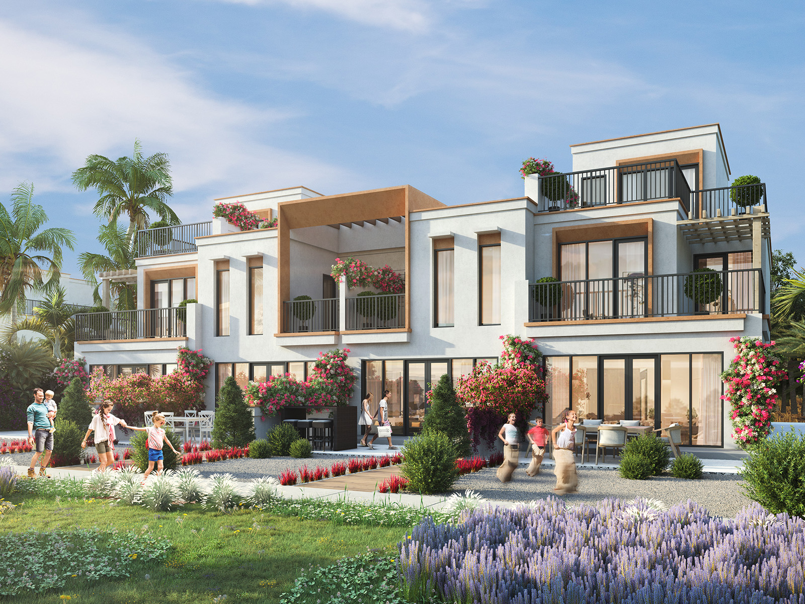 Valencia at DAMAC Lagoons District — vue extérieure à DAMAC Lagoons