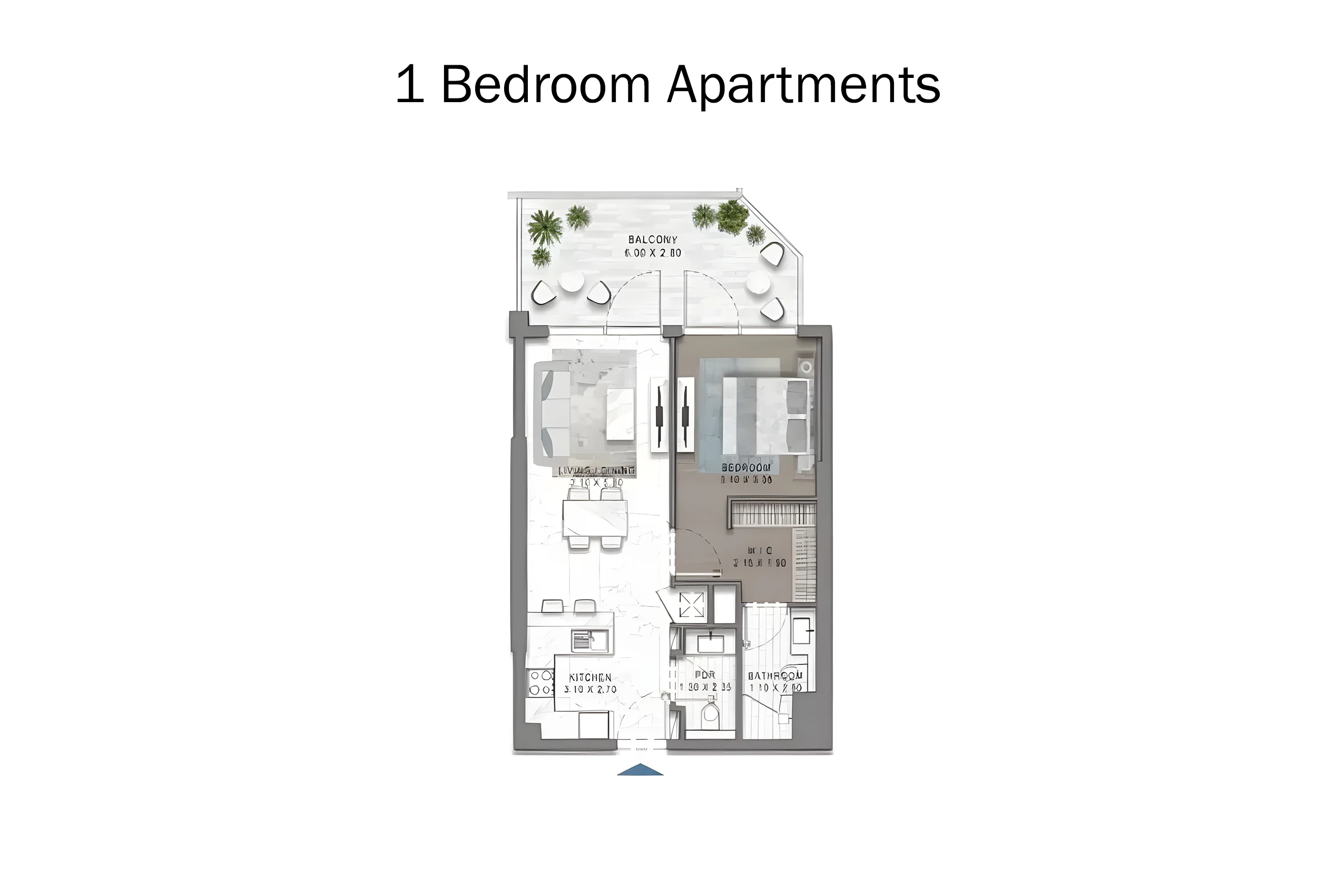 Azure 2 at DAMAC Riverside Views — floor plan