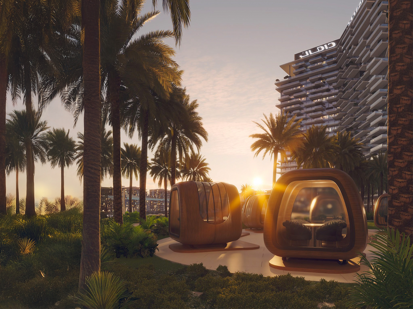 DAMAC District — espaces communs