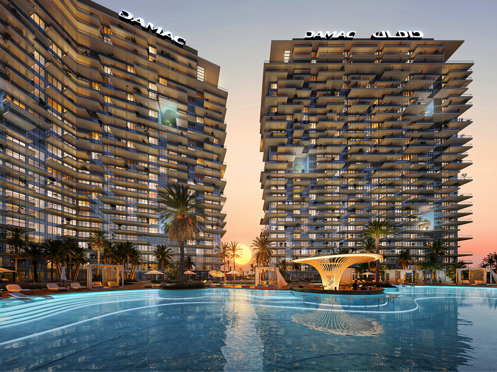 DAMAC District — espaces communs