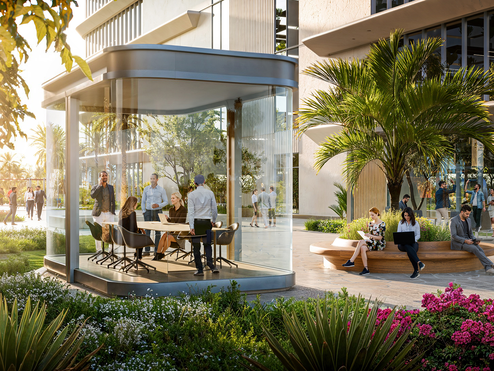 DAMAC District — espaces communs
