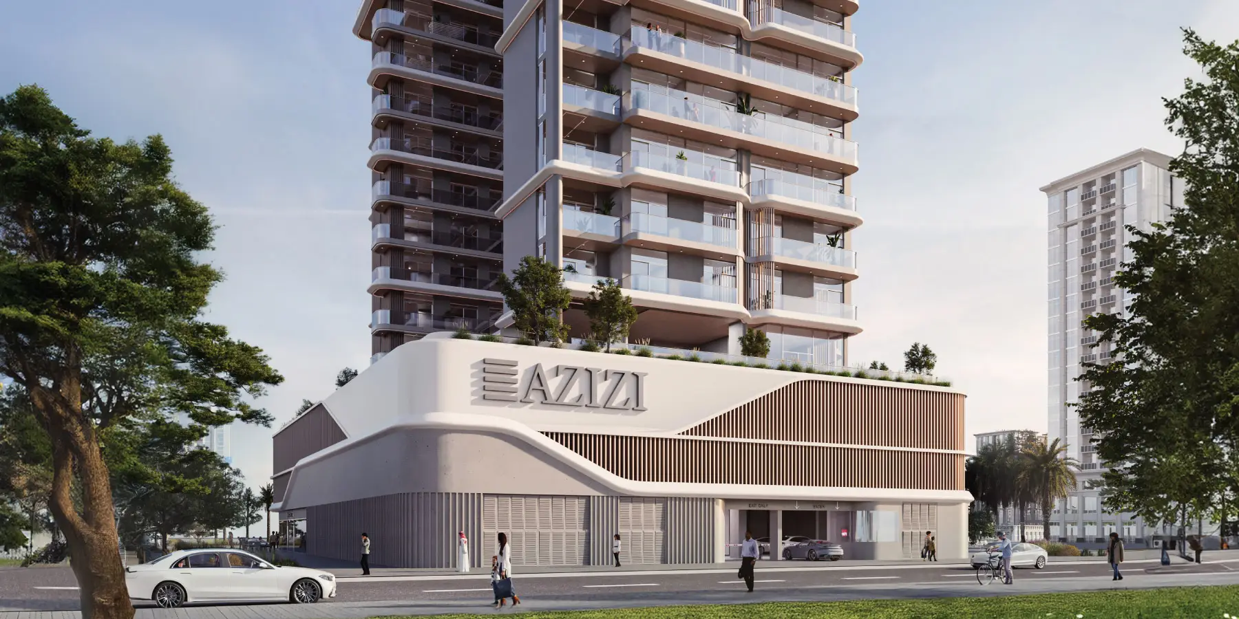 Azizi Sakandar — exterior view in Al Furjan