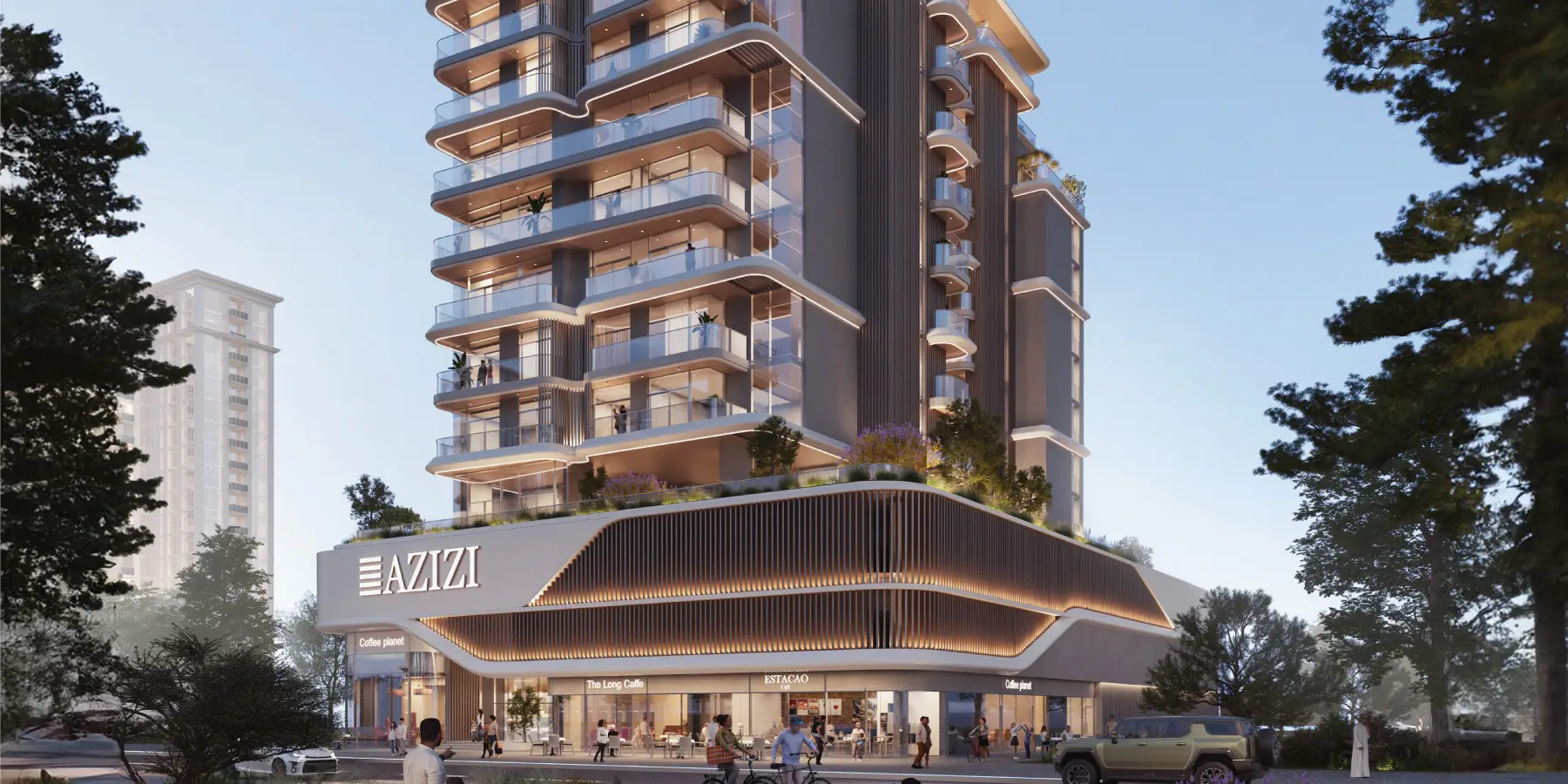 Azizi Sakandar — exterior view in Al Furjan