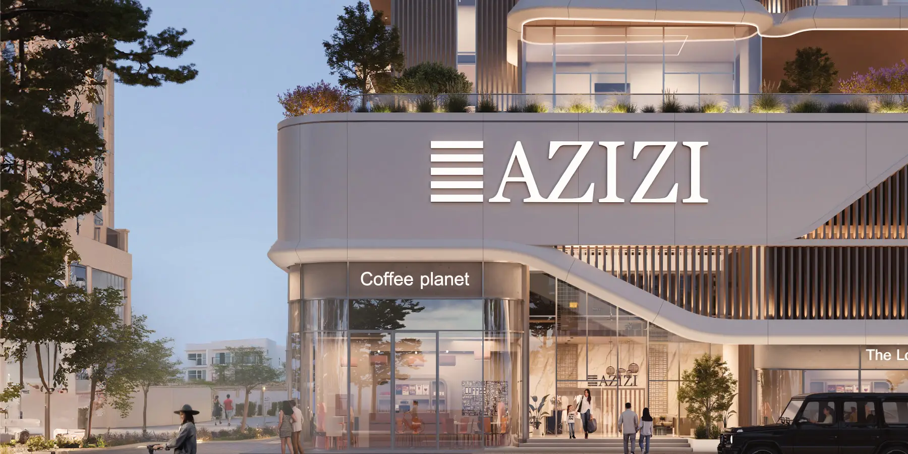 Azizi Sakandar — exterior view in Al Furjan