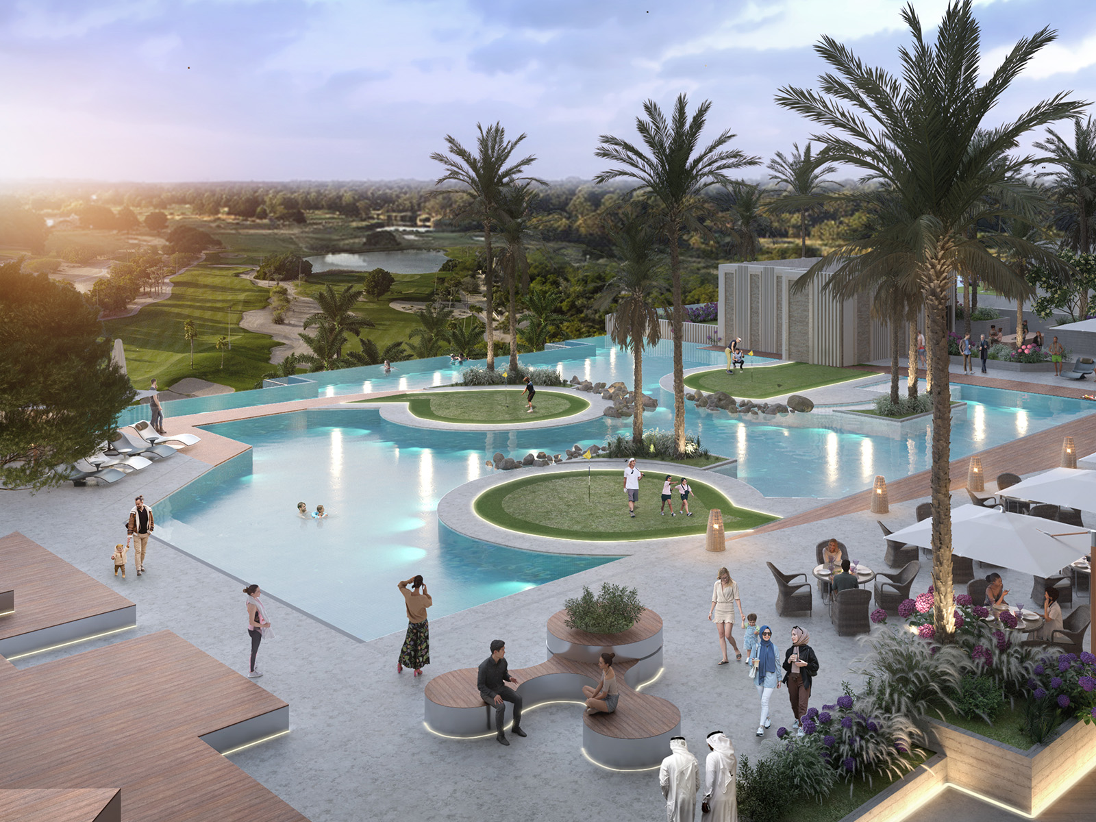 Golf Greens by DAMAC — exterior view in DAMAC Hills