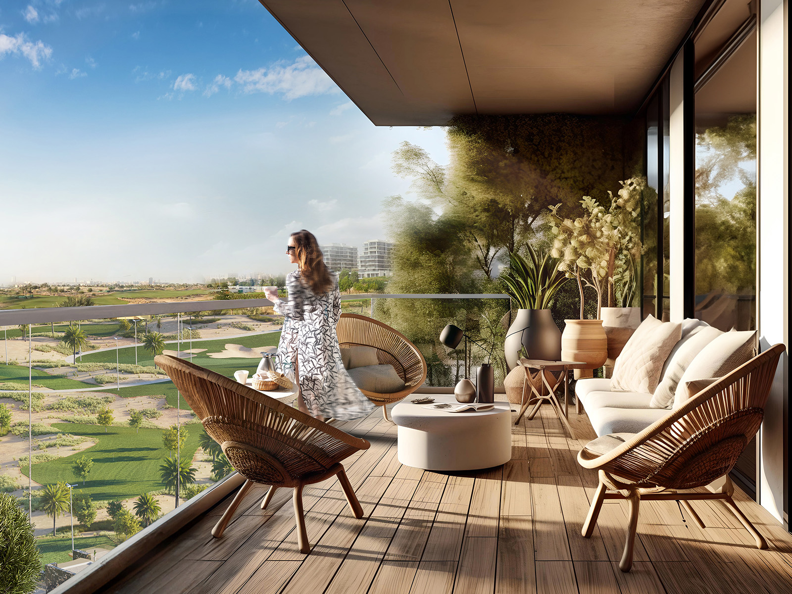 Golf Greens by DAMAC — exterior view in DAMAC Hills