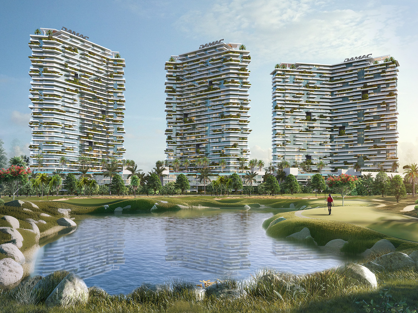 Golf Greens by DAMAC — exterior view in DAMAC Hills