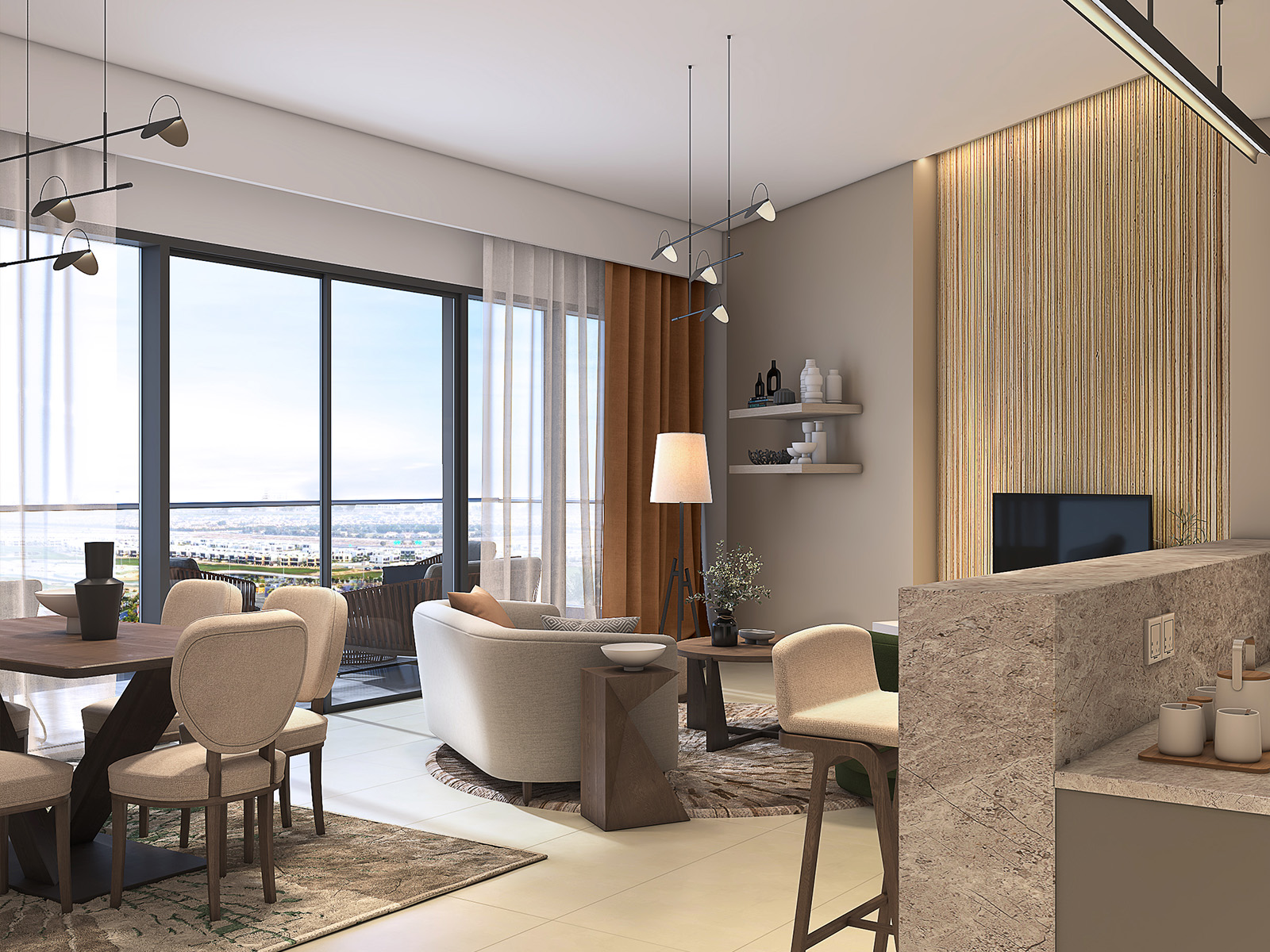 Golf Greens by DAMAC — exterior view in DAMAC Hills