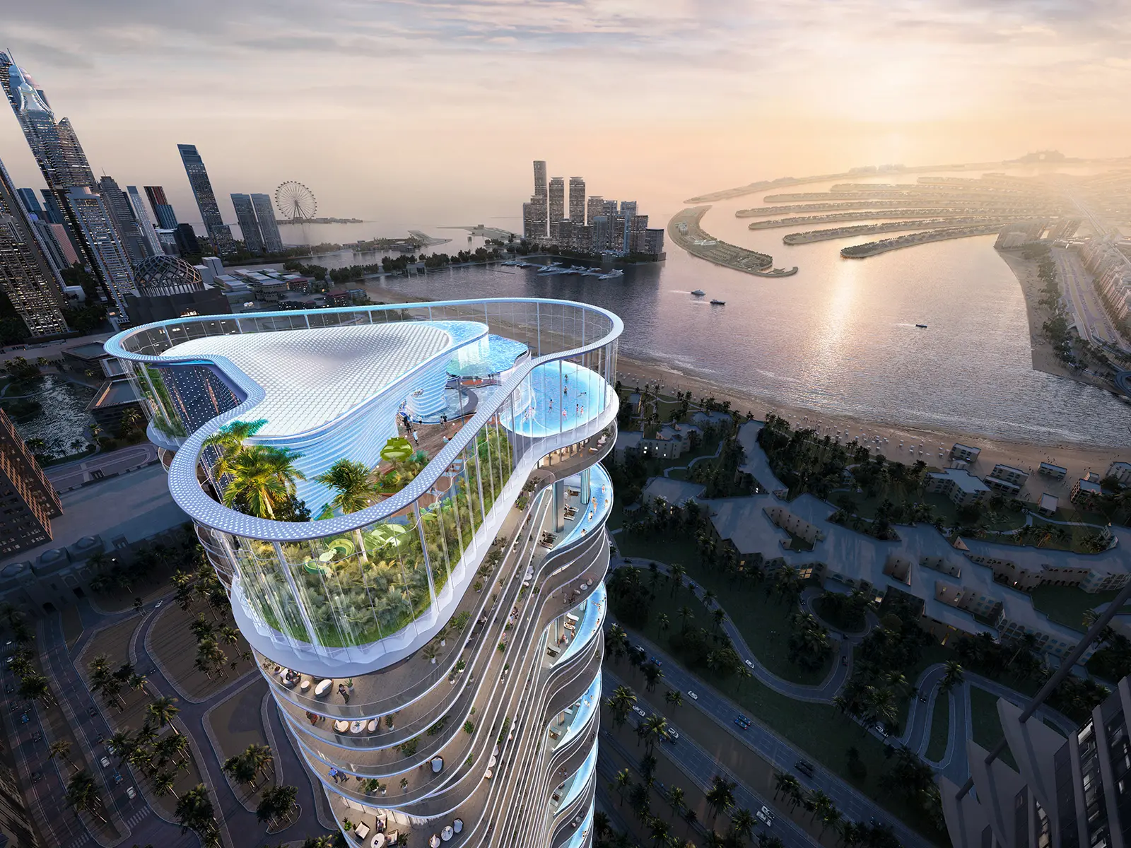 DAMAC Casa — vue extérieure à Dubai Marina