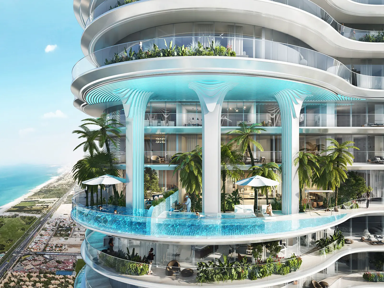 DAMAC Casa — vue extérieure à Dubai Marina