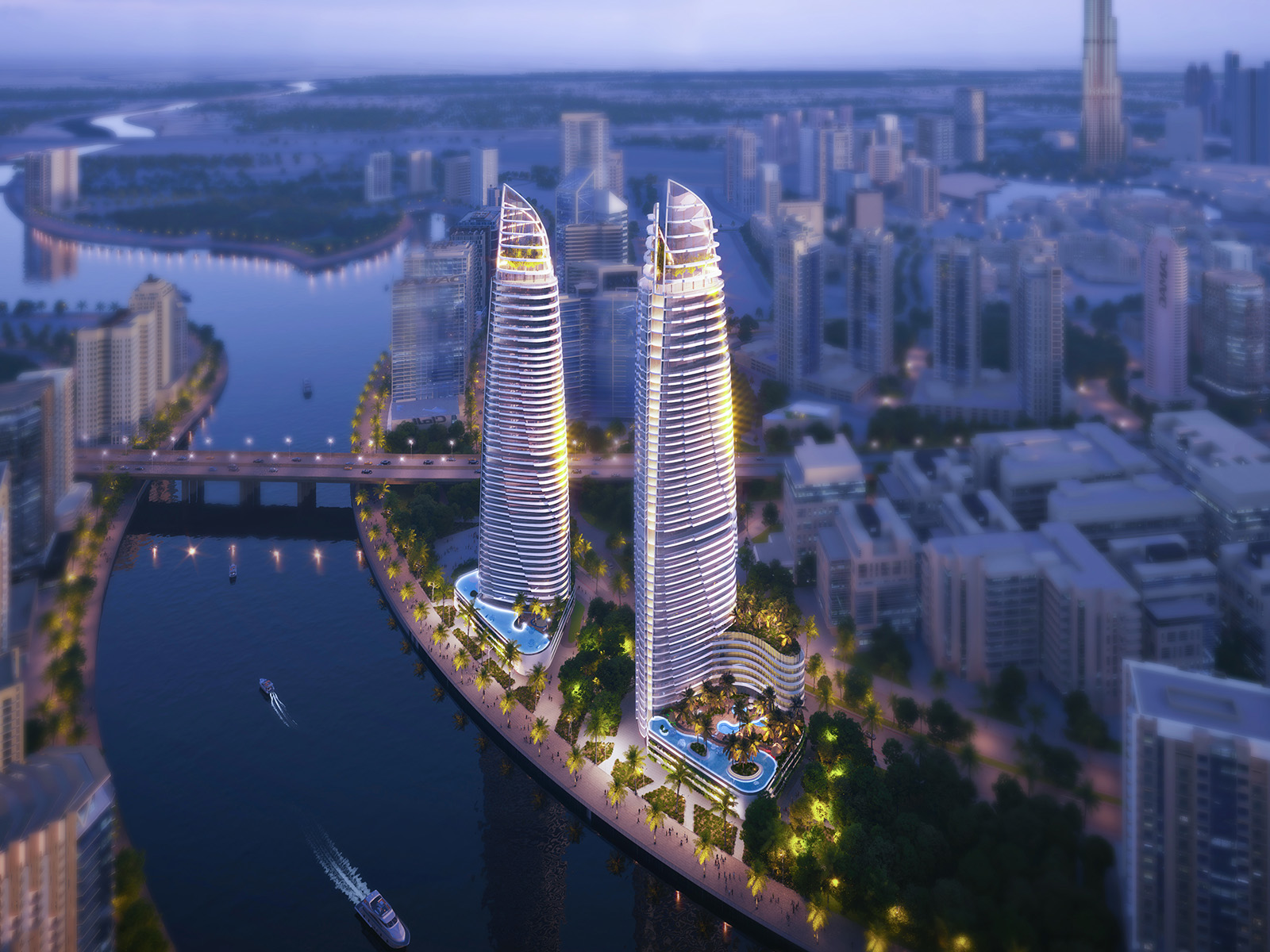 Canal Heights 2 de GRISOGONO — exterior view in Business Bay