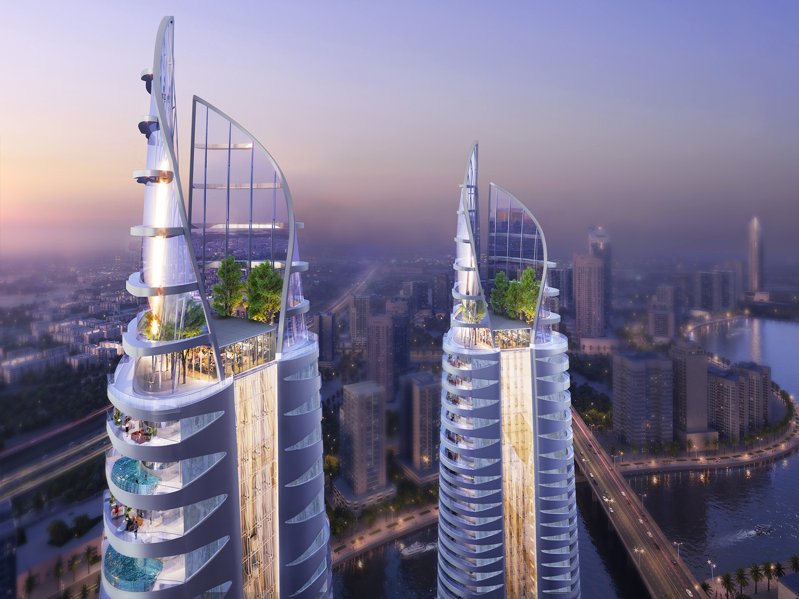 Canal Heights 2 de GRISOGONO — exterior view in Business Bay