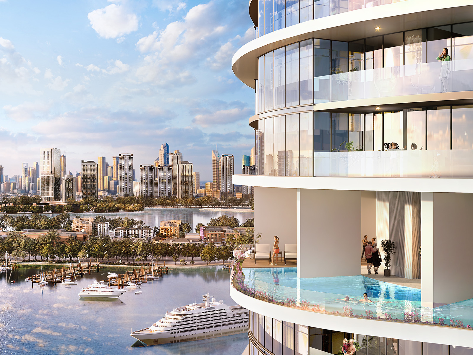 Harbour Lights de GRISOGONO Geneve — vue extérieure à Dubai Maritime City