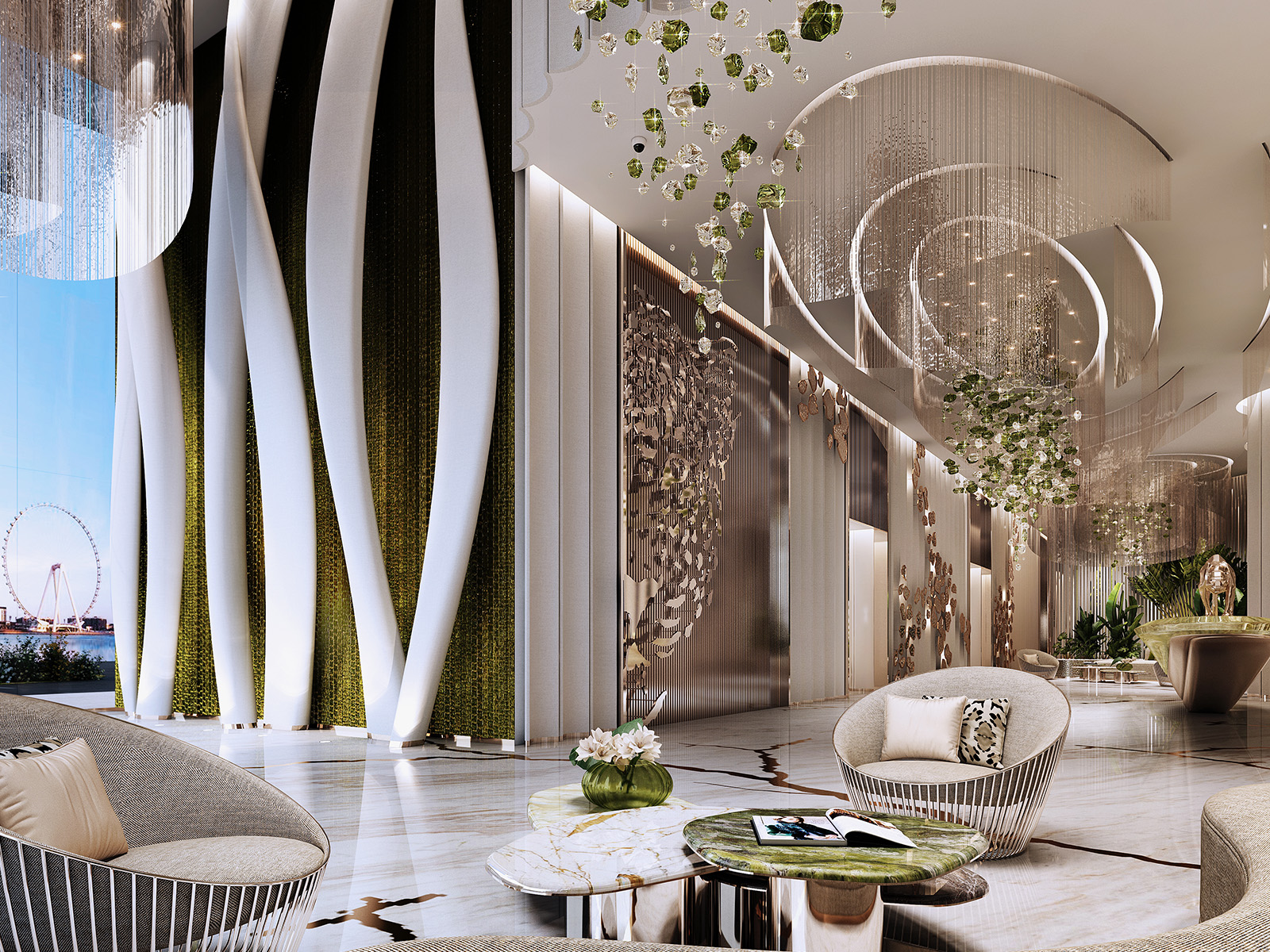DAMAC Bay 2 by Cavalli — exterior view in Dubai Harbour / Emaar Beachfront