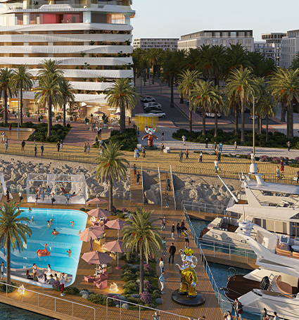 Coral Reef — vue extérieure à Dubai Maritime City