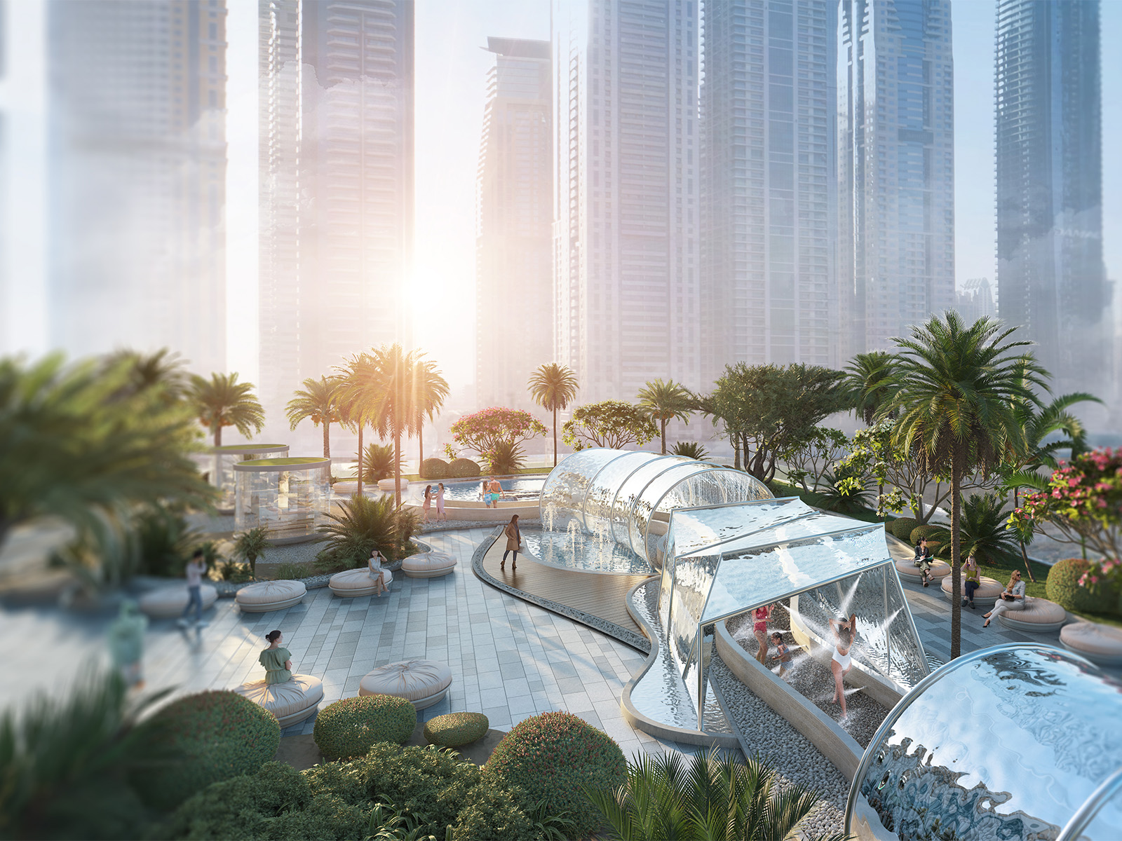 Skycrest Collection — exterior view in Dubai Harbour / Emaar Beachfront