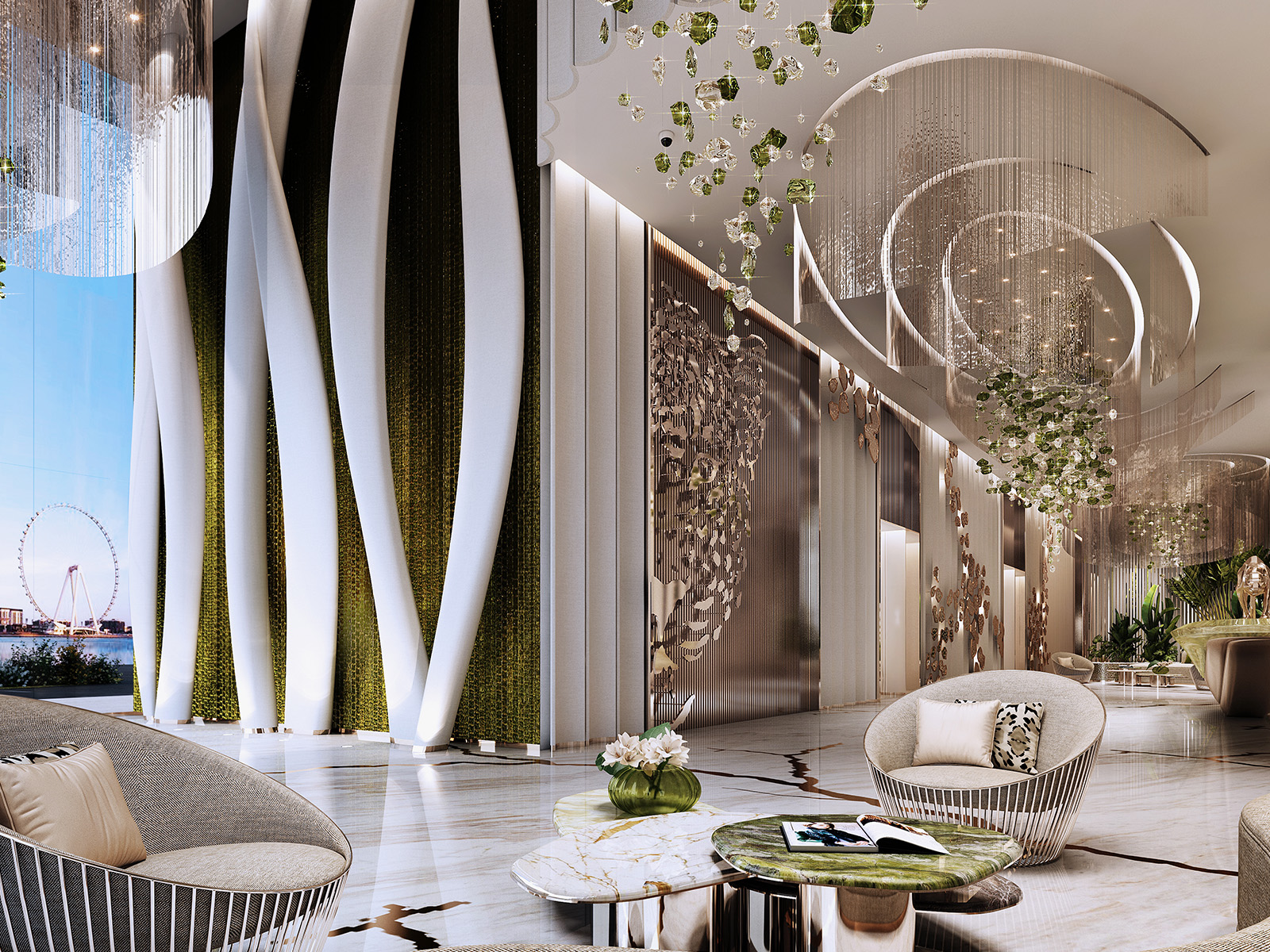 Skycrest Collection — exterior view in Dubai Harbour / Emaar Beachfront