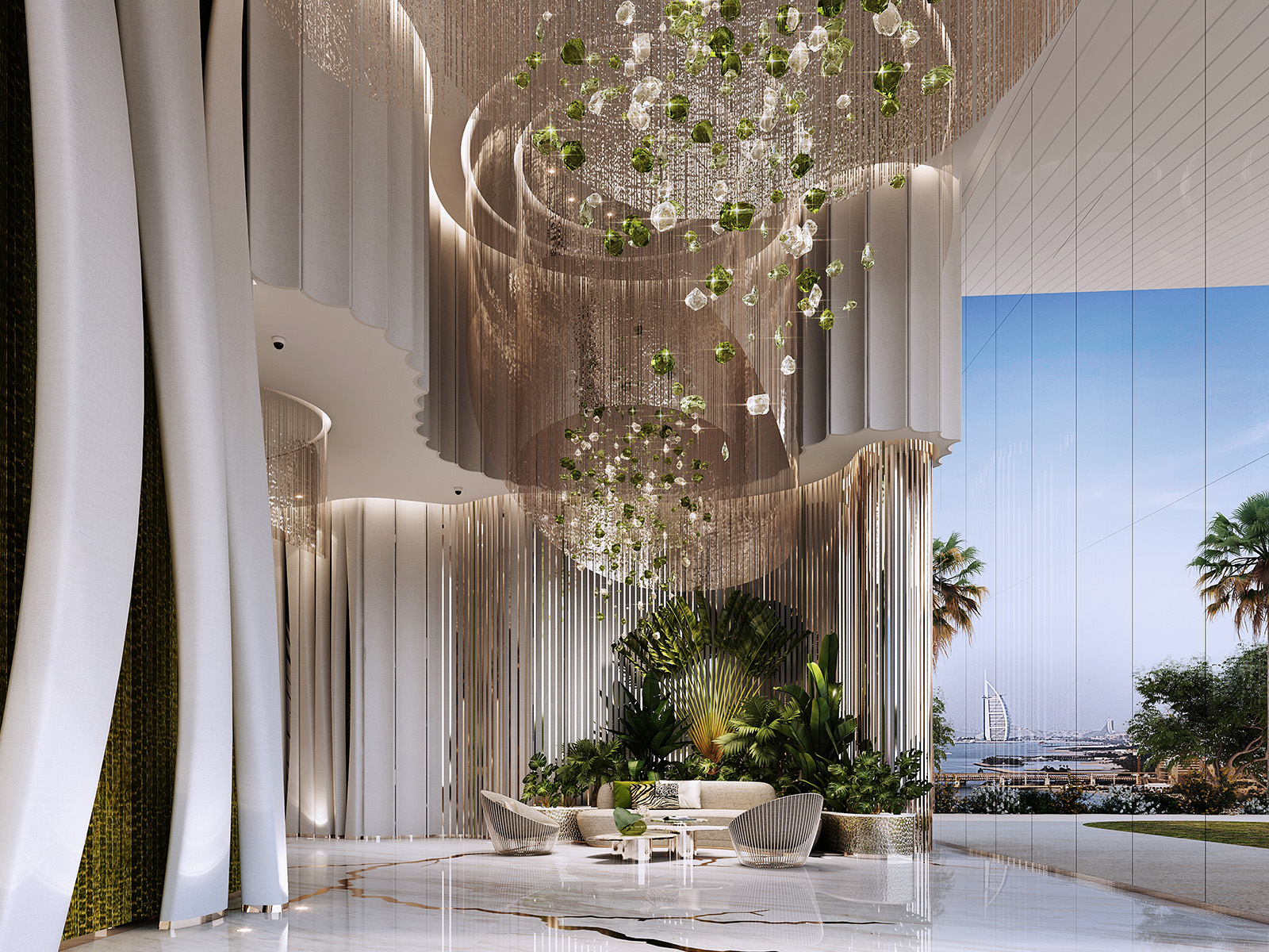 Skycrest Collection — exterior view in Dubai Harbour / Emaar Beachfront