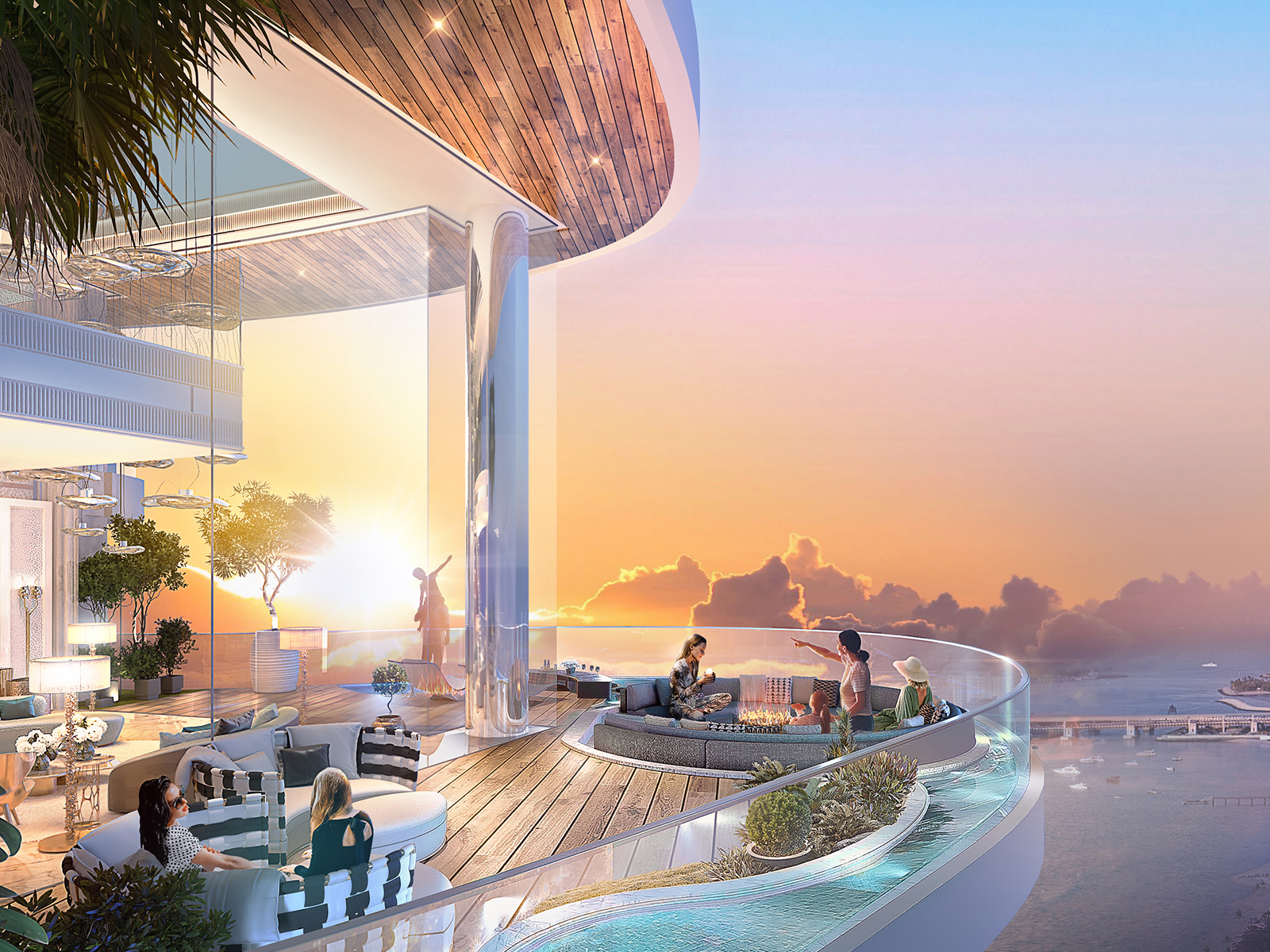 Skycrest Collection — exterior view in Dubai Harbour / Emaar Beachfront