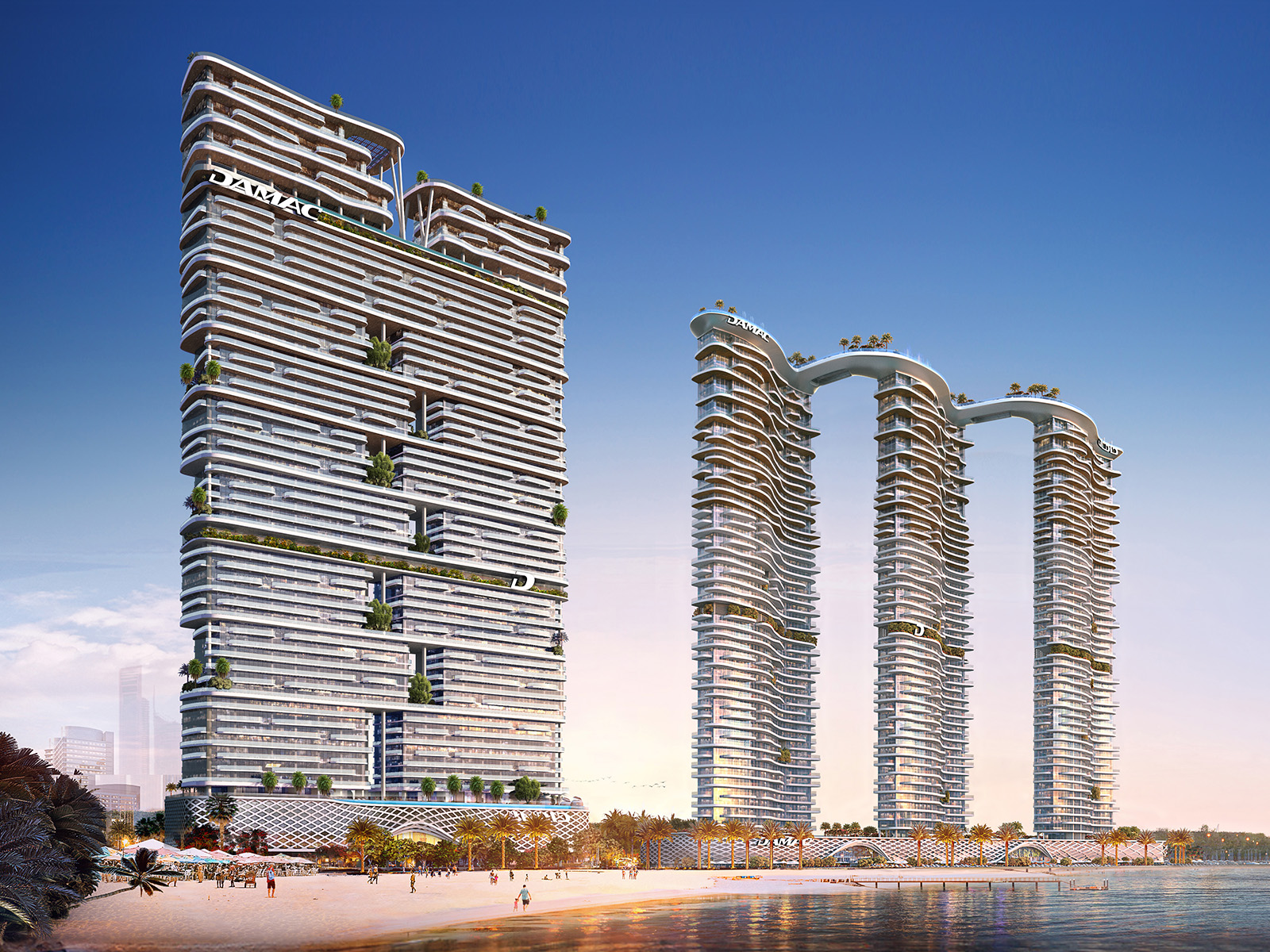 Skycrest Collection — exterior view in Dubai Harbour / Emaar Beachfront